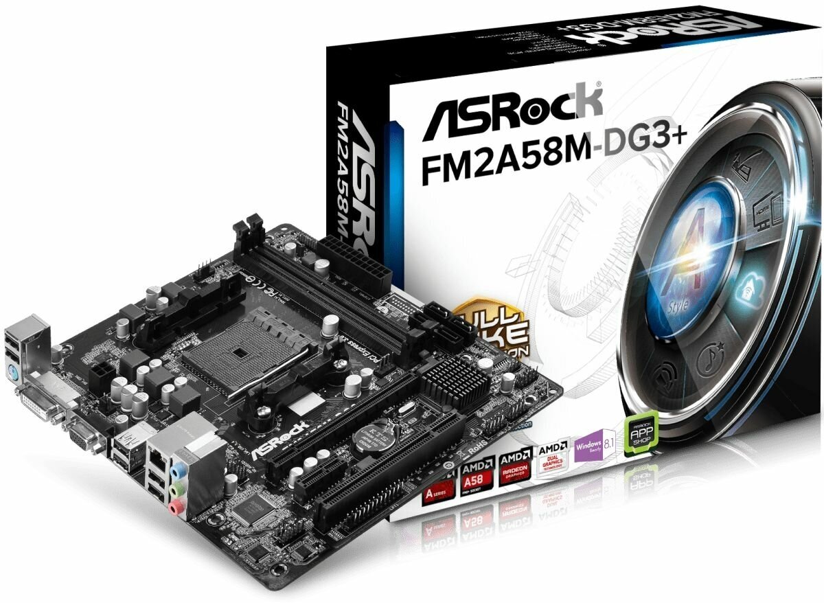 Материнская плата ASRock FM2A58M-DG3+