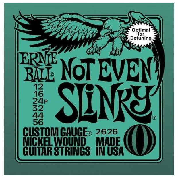 ERNIE BALL 2626 Nickel Wound Slinky Not Even 12-56 Струны для электрогитары - фотография № 11