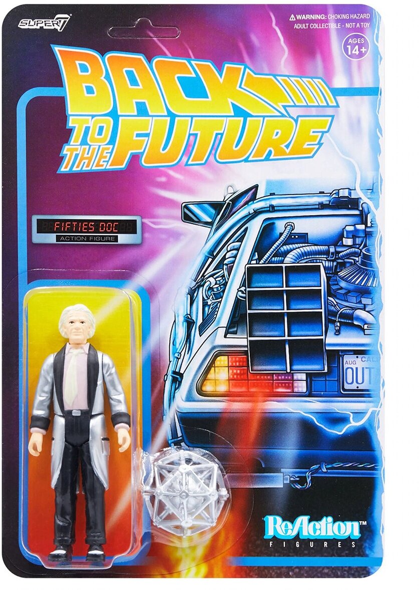 Фигурка Super7 ReAction figures: BTTF W2 50s Doc Brown BTTFW01-D50-W01 — фото 1