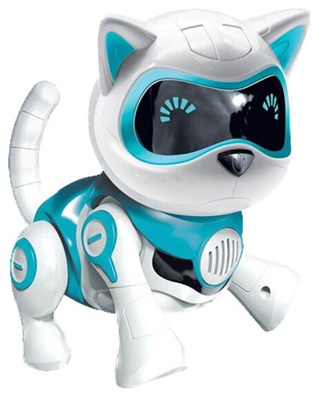 Робот-кошка интерактивная «Джесси» ТероПром, 7028279, русское озвучивание, световые и звуковые эффекты, цвет голубой