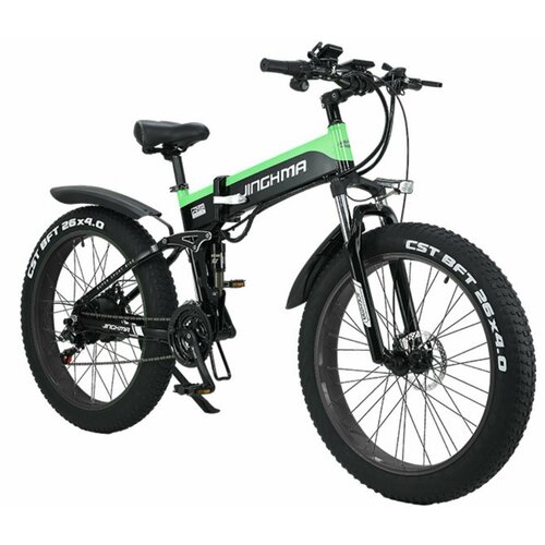 Электровелосипед Горный 500W 128AH Зеленый Складной 10500000₽