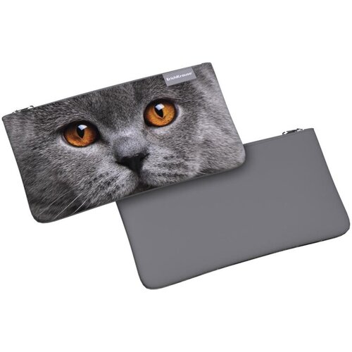 Пенал конверт ErichKrause Light 220x120мм Grey Cat, 57202