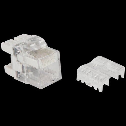 Lanmaster Модуль Keystone, RJ45, кат.5E, UTP, 180 градусов, с индикатором, LAN-OKi45U5E/180