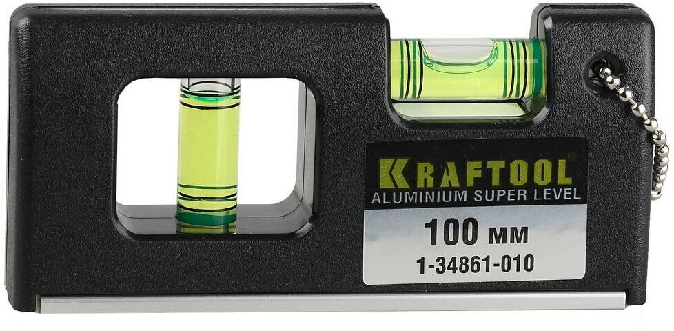 KRAFTOOL Mini-Pro, 100 мм, магнитный компактный уровень, Pro (1-34861-010)