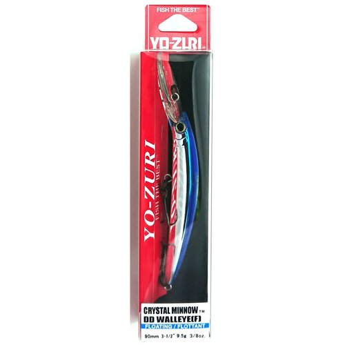 Воблер Yo-Zuri R1205-BT CRYSTAL MINNOW DEEP DIVER WALLEYE 90F