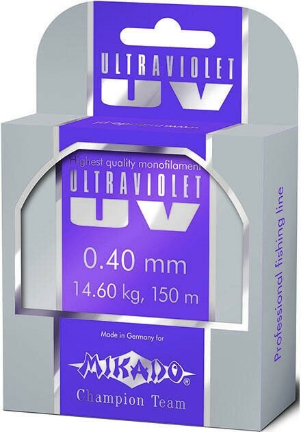 Леска мононить Mikado ULTRAVIOLET 0,10 (25 м) - 1.60 кг.