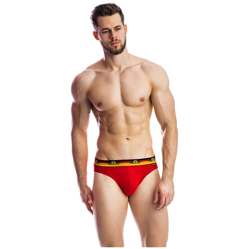 фото Трусы мужские uniconf pb53, слип, комплект 3 шт., красный (размер: l)