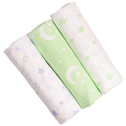 Пеленки фланелевые 3шт 90х120 Совенок Дона