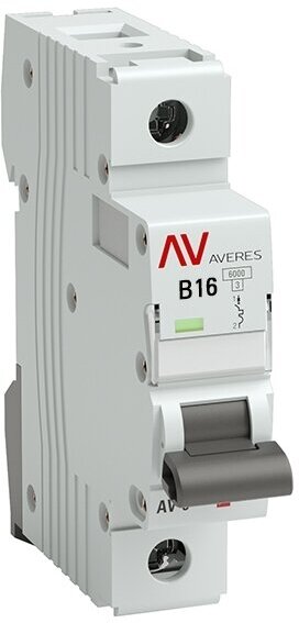 Выключатель автоматический AV-6 1P 16A (B) 6kA EKF AVERES