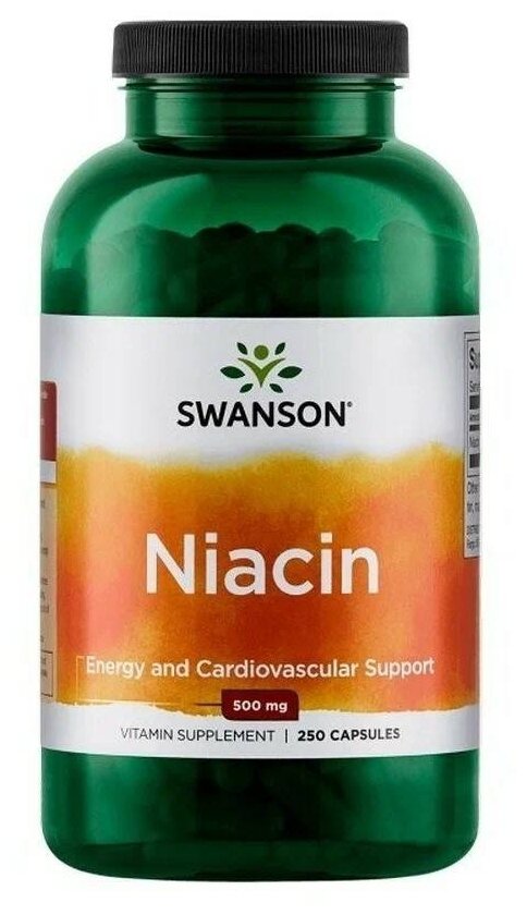 Niacin, 500 мг, 250 шт.