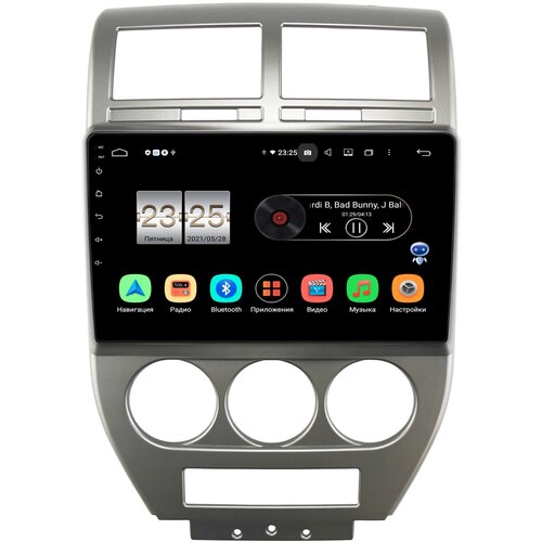 Штатная магнитола OEM PX610-328 для Jeep Compass, Liberty (Patriot) (2006-2010) на Android 10 (4/64, DSP, IPS)