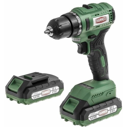 Аккумуляторная дрель-шуруповерт бесщеточная Hammer ACD18BLC арт 827376 11290₽