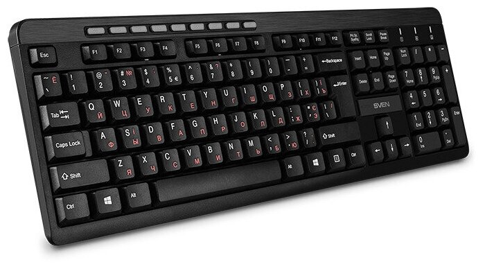 Беспроводной набор клавиатура+мышь KB-C3400W (2,4 GHz, 104+9кл, 800-1600DPI) — фото 2