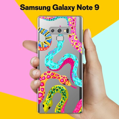 Силиконовый чехол на Samsung Galaxy Note 9 Змеи / для Самсунг Галакси Ноут 9 силиконовый чехол на samsung galaxy note 9 go away для самсунг галакси ноут 9