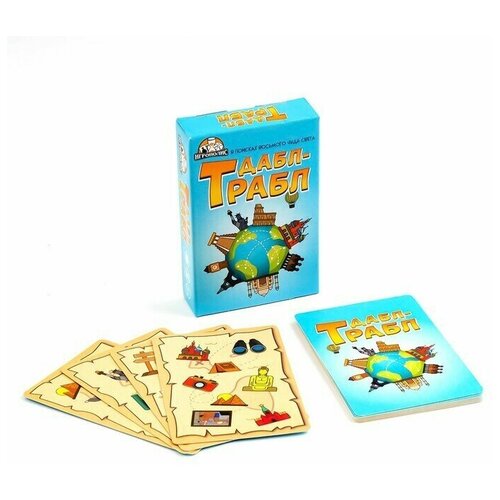 Карточная игра Дабл-трабл. В поисках восьмого чуда света 55 карточек 1 набор лилия дабл трабл азиатская