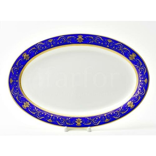 Блюдо овальное Кобальт Империал