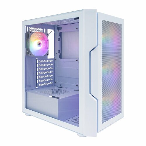 Компьютерный корпус 1STPLAYER TRILOBITE T7-P RGB White (T7-P-WH-4F1-W) корпус 1stplayer firebase x4 white atx tg 4x120mm led fans inc x4 wh 4f1 w