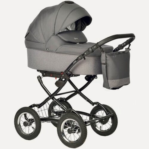 Изображение товара Коляска 2 в 1 Indigo BARBARA Classic Ba 05 темно-серый