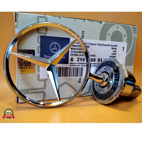 Эмблема на передний капот Мерседес Значок Mercedes прицел штерн Хромированный А2108800186