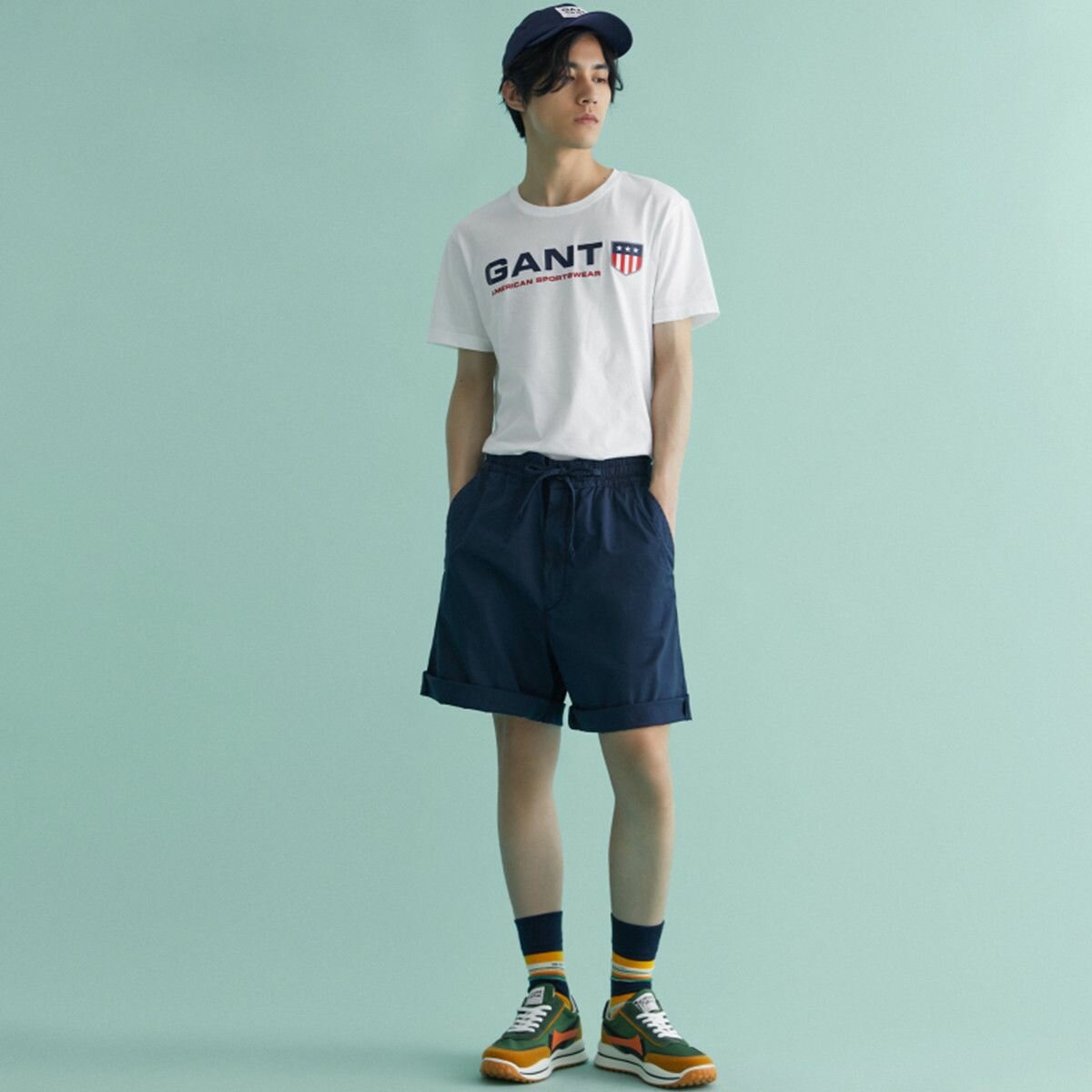 Шорты GANT, размер 31, синий