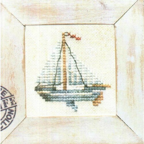 Набор для вышивания Lanarte 34492 Sealife Blue Ship Голубой корабль Морской жизни Счетный крест 2959₽