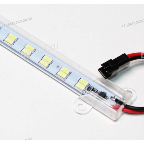 URA-Line-220-5730-72SMD-W 600Lm 8W 6000k White 500x15mm 220V прямого подключения Линейка светодиодная URAlight электротовар 915₽