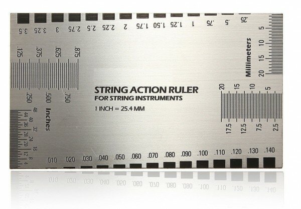 Линейка измеритель высоты струн, порожков и др. STRING ACTION