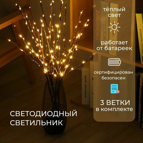 Светильник настольный ночник на батарейках 