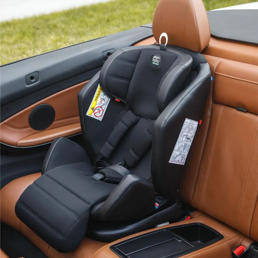 Обзор: AmaroBaby Favorite Isofix, автокресло с рождения до 12 лет гр.0-1-2-3 (0-36 кг), цвет Black/Grey