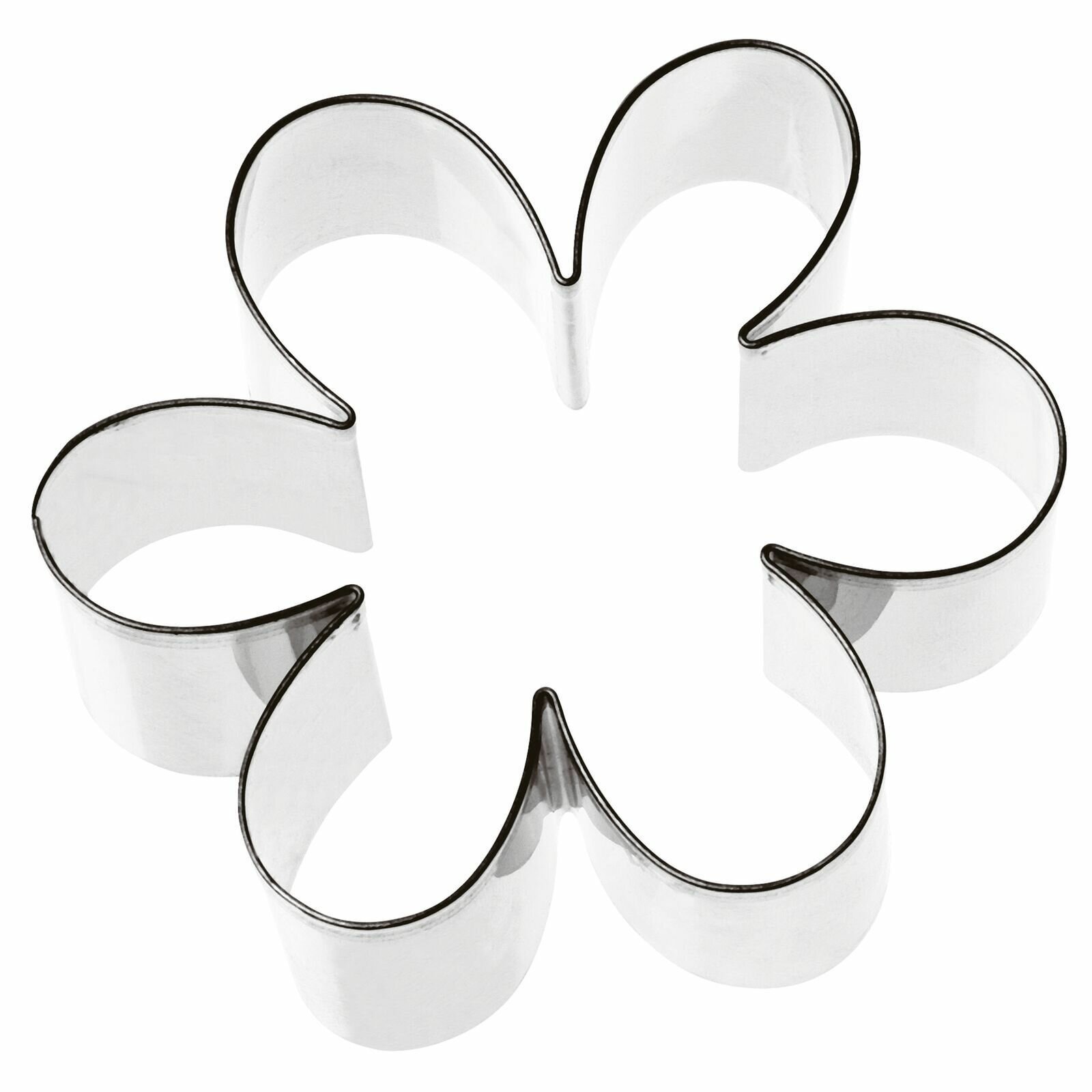 Вырубка форма для приготовления пряников и печенья, Цветок, 7х7.4х3 см нержавеющая сталь, Paderno.