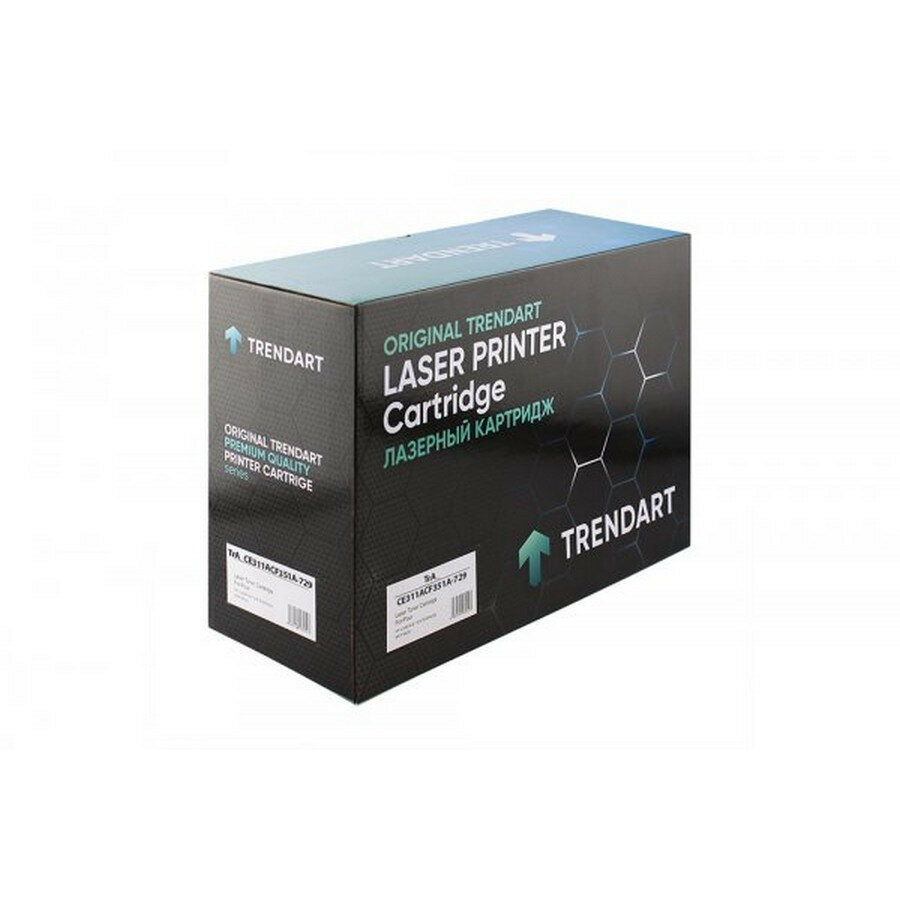 A1T TrendArt TrA_CE311ACF351A-729 Kартридж TrendArt голубой (1К) HP LaserJet Pro CP1025 / CP1025NW / M153 / M176 / M177 Canon LBP 7010C / 7018C Universal