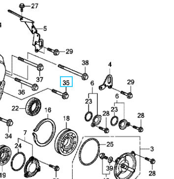 Болт с фланцем 10х50; Артикул Honda/Acura: 957011005008 (Оригинал)
