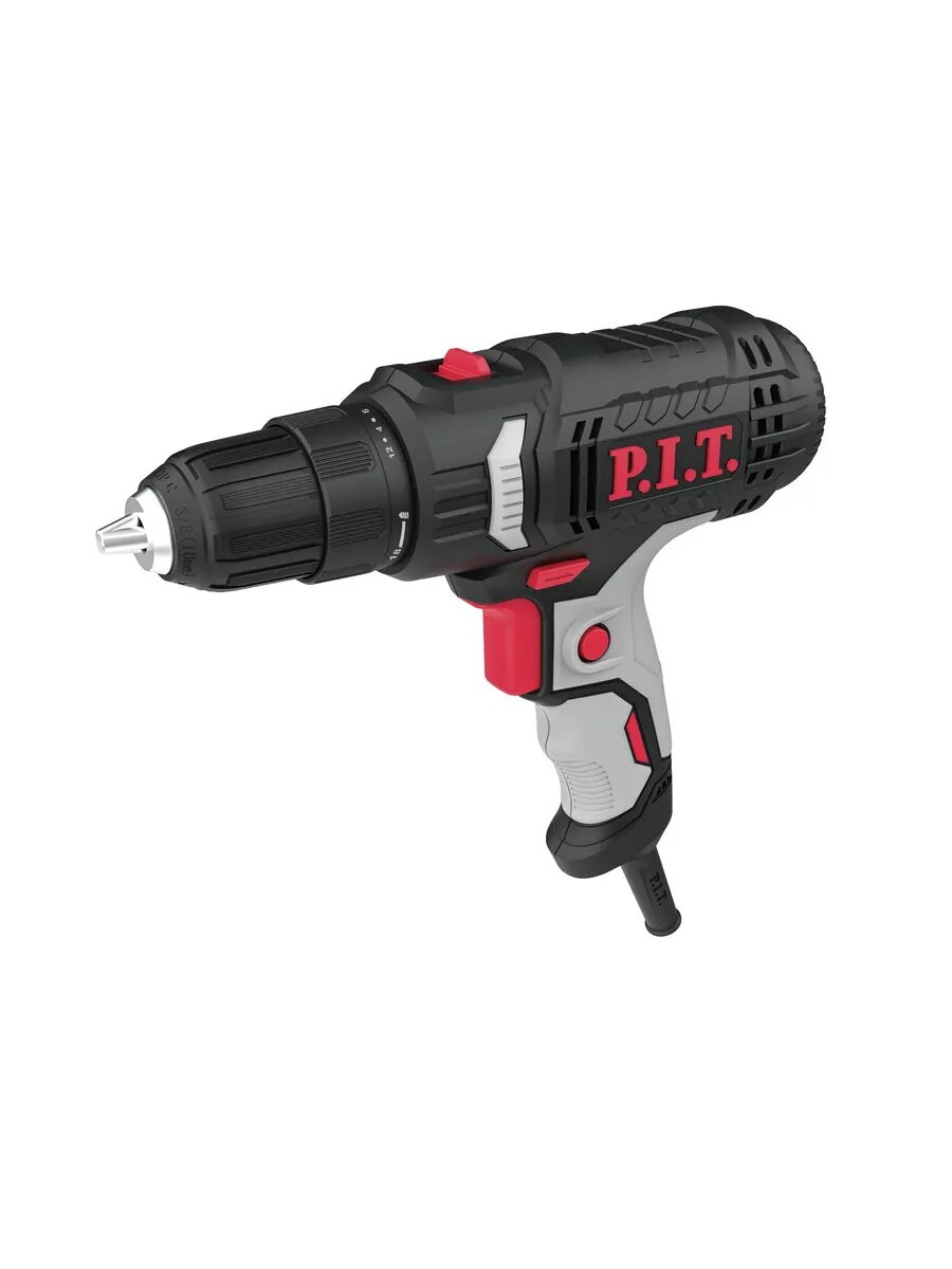 Дрель-шуруповерт P.I.T. PBM10-C3 400Вт патрон: быстрозажимной