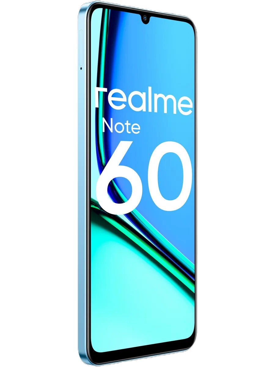 Смартфон Realme Note 60 RMX3933 128Gb 4Gb голубой 3G 4G 2Sim 6.74" IPS 720x1600 And14 32Mpix 802.11 — фото 1