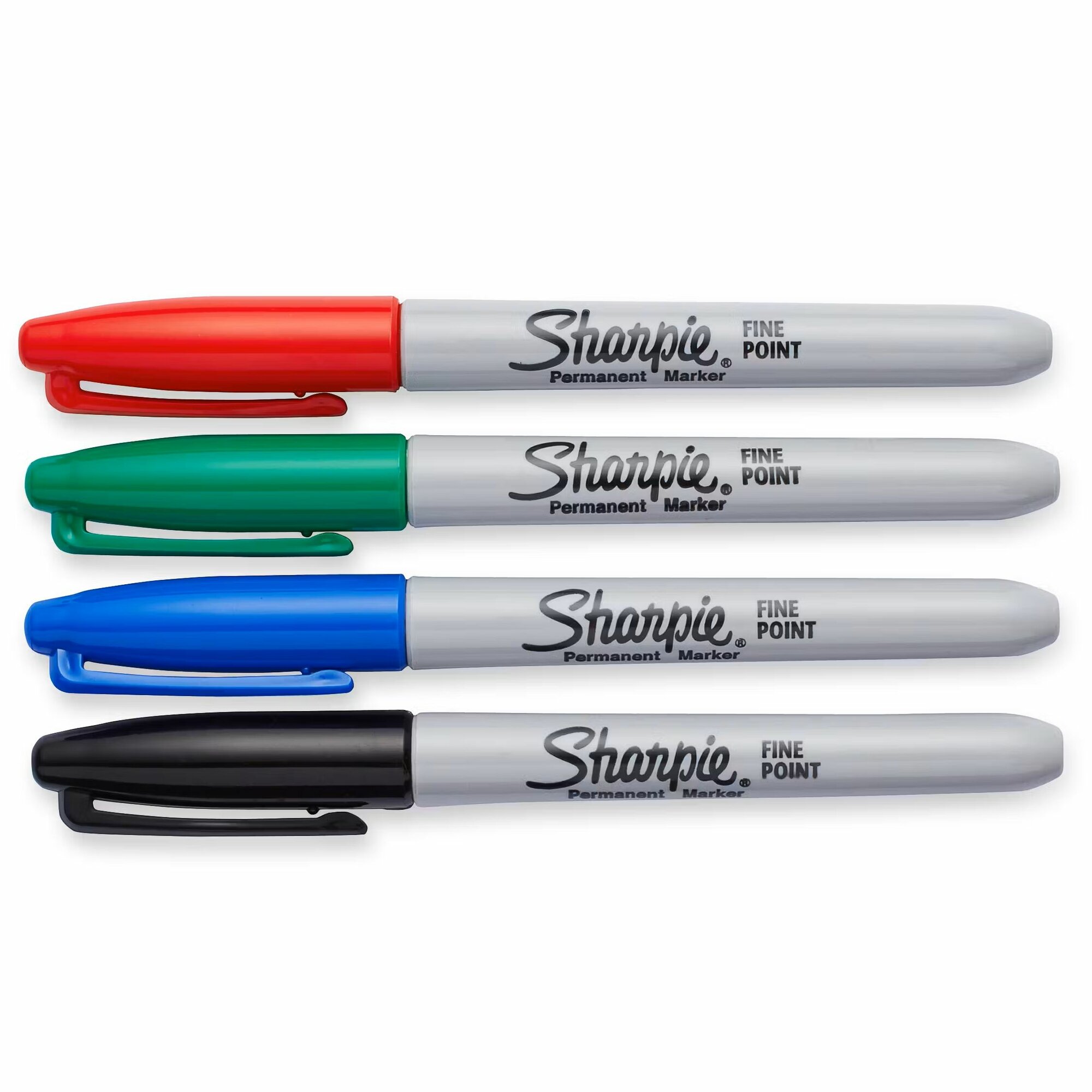 Набор маркеров перманентных SHARPIE (США) 4 цвета, Fine, 1 мм