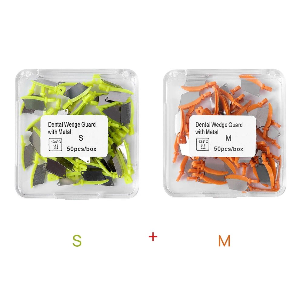 50 шт./коробка стоматологический пластиковый клин с защитой 2 Mixed boxes