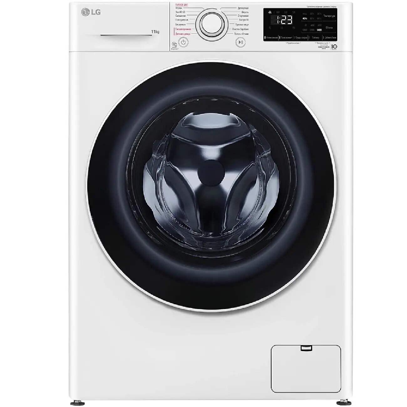 Стиральная машина автомат LG F4V3ES6W , Важные особенности: Технология AddWash, Вес: 70 кг, Высота: 75 см - 85 см