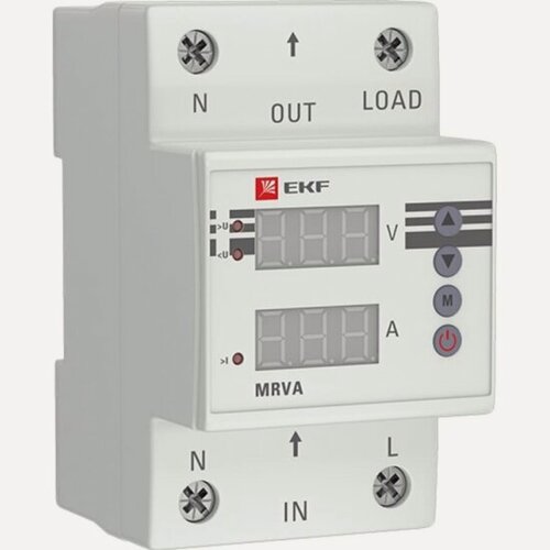Изображение товара Реле напряжения и тока с дисплеем Ekf MRVA 40А PROxima, MRVA-40A