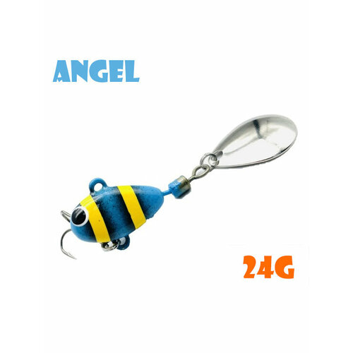 Блесна Тейл-Спиннер для рыбалки Uf-Studio Hurricane 24g #Angel