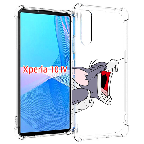 Чехол MyPads том-голодный для Sony Xperia 10 IV (10-4) задняя-панель-накладка-бампер