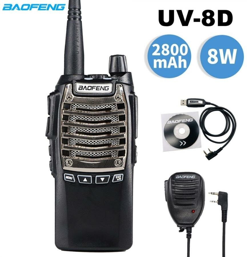 Радиостанция портативная Baofeng UV-8D UHF