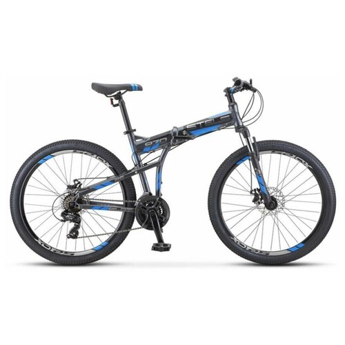 Складной велосипед Stels Pilot 970 MD V022 (2020), 17.5, (161-178 см), антрацитовый, собран и настроен