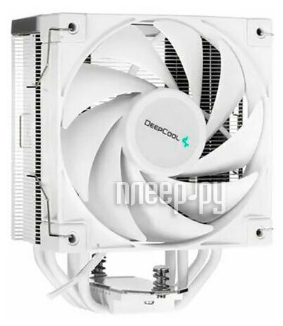 Кулер для процессора DEEPCOOL AK400 WH LGA1700/1200/115X/AM5/AM4 (18шт/кор, TDP 260W, PWM, Fan 120mm, 4 тепл. Трубки, белый) RET (AK400 WH)