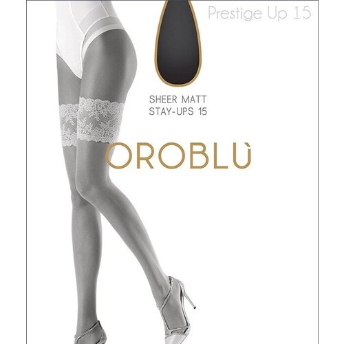 Чулки  Oroblu Чулки Oroblu Presige 15, 15 den, матовые, размер 1, черный