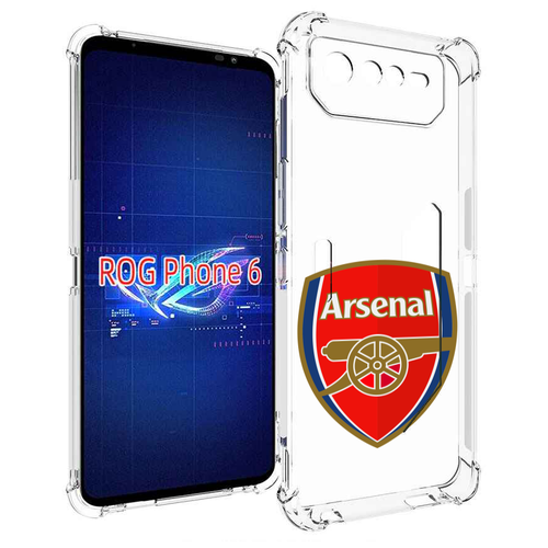 Чехол MyPads фк-арсенал-2 для Asus ROG Phone 6 задняя-панель-накладка-бампер
