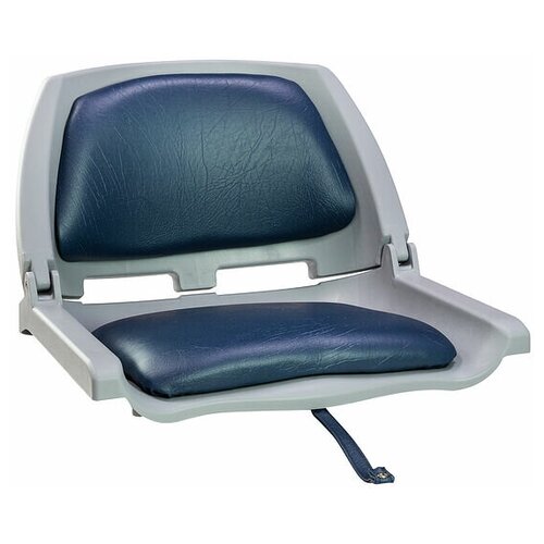 фото Кресло складное мягкое traveler, цвет серый/синий для лодки / катера springfield