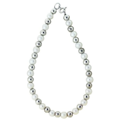 фото Браслет, серебро, 925 проба, родирование, жемчуг фабрика ф