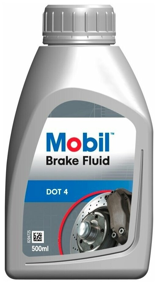 Тормозная жидкость MOBIL Brake Fluid DOT 4, 0.5 л