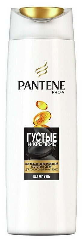Panten Pro-V Шампунь для тонких и ослабленных волос Густые и крепкие, 400 мл