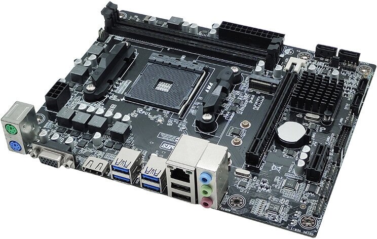 Материнская плата Micro ATX A320 AM4 AMD DDR4 до 32 ГБ socket AMD Ryzen
